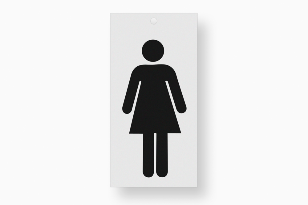 Metafranc Plaksymbool 100Mm Zwart Dames WU0510400