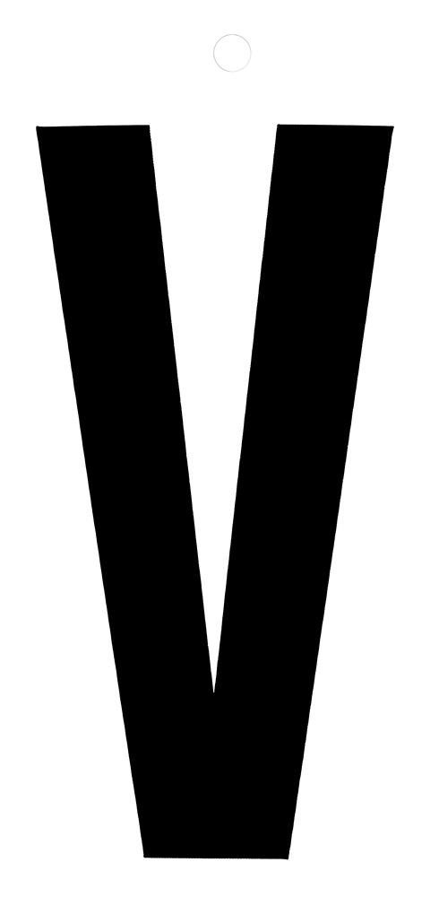 Metafranc Plakletter 100Mm Zwart V WU0510460