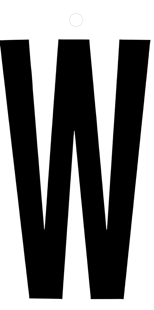 Metafranc Plakletter 100Mm Zwart W WU0510480