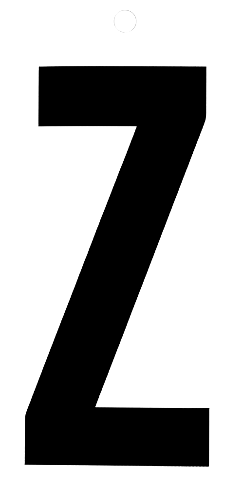 Metafranc Plakletter 100Mm Zwart Z WU0510540