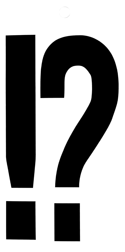 Metafranc Plaksymbool 100Mm Zwart !? - WU0510560