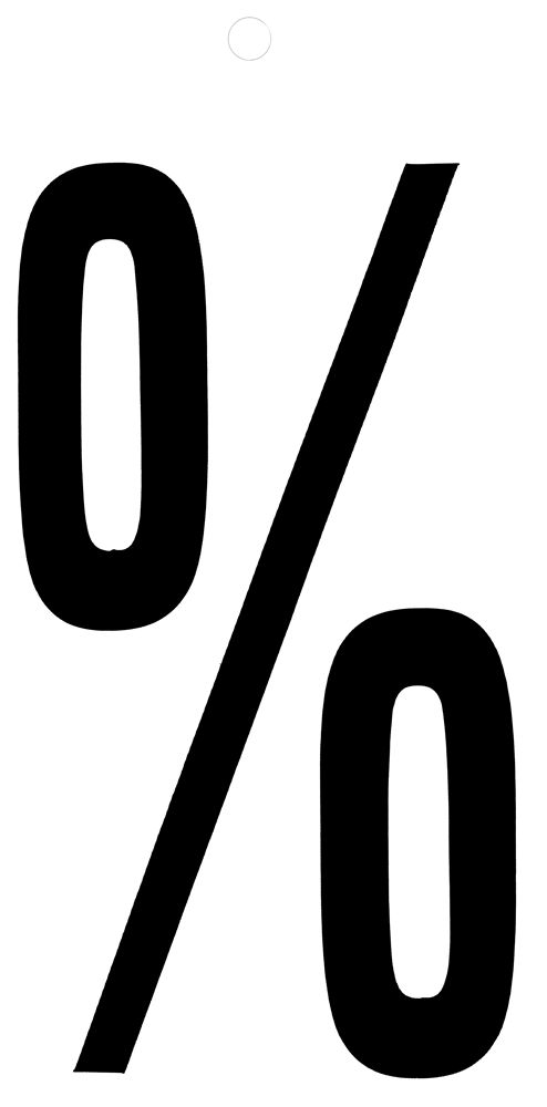 Metafranc Plaksymbool 100Mm Zwart % WU0510640