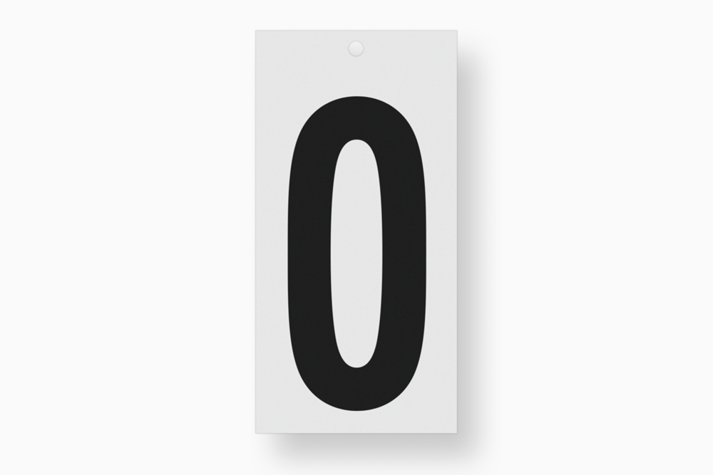 Metafranc Plakcijfer 100Mm Zwart 0 WU0510680