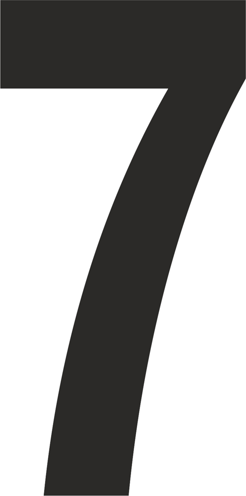 Metafranc Plakcijfer 100Mm Zwart 7 WU0510820