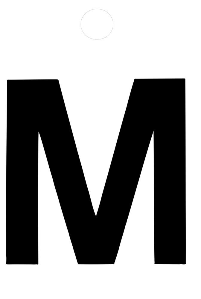 Metafranc Plakletter 35Mm Zwart M WU0511240