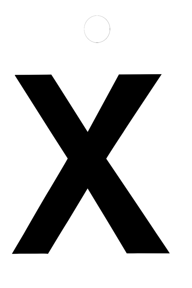 Metafranc Plakletter 35Mm Zwart X - WU0511460