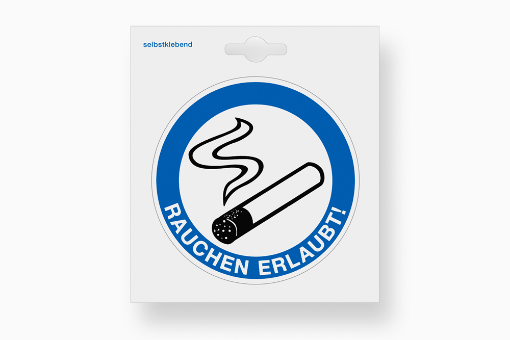 Metafranc Sticker 110X110 Roken Toegestaan WU0512190