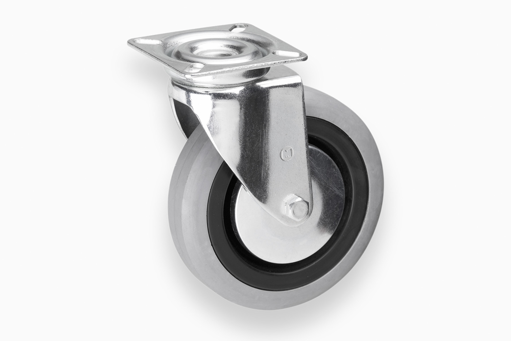 Metafranc Zwenkwiel 100Mm Rubber Gr W WU0800670