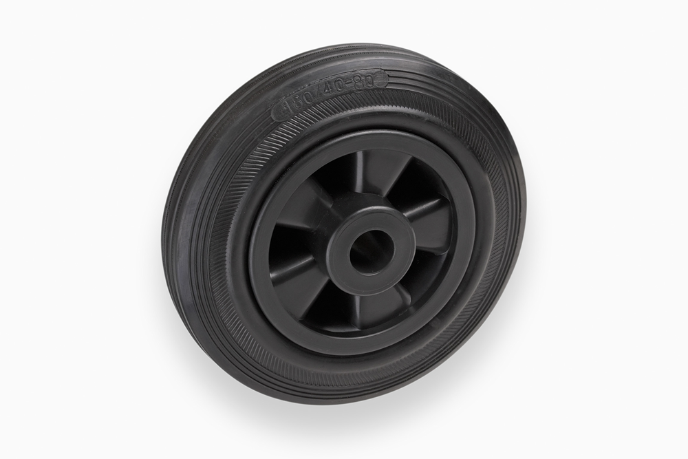 Metafranc Wiel Rubber 160Mm Pvc Zw W WU0810020