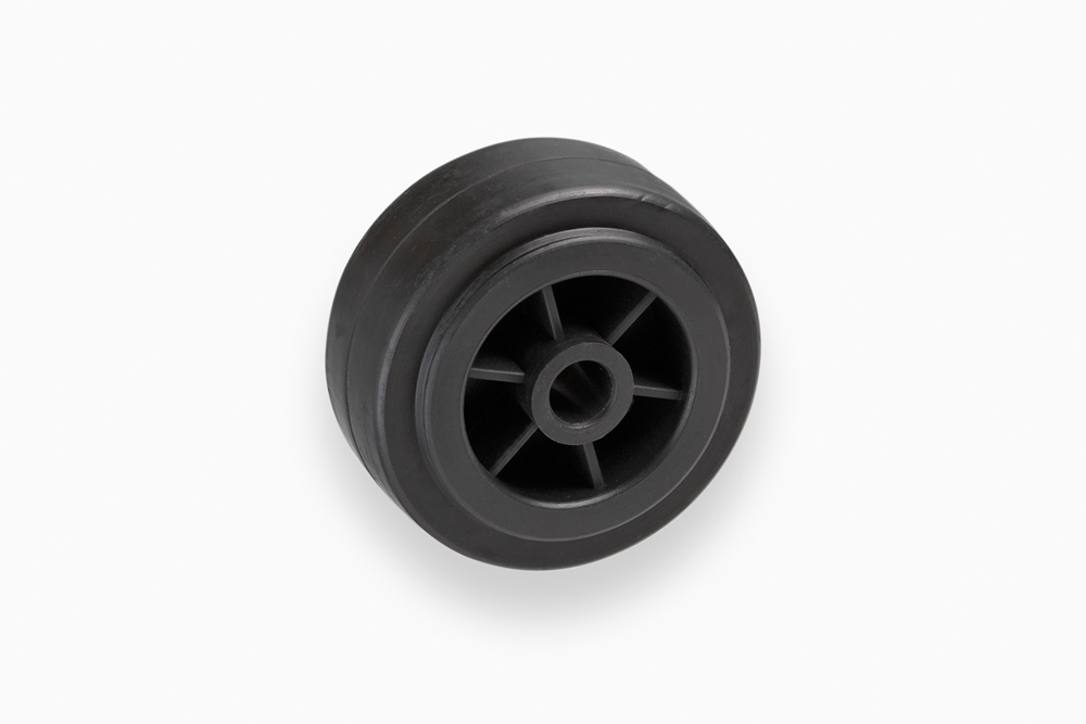 Metafranc Wiel Rubber 80Mm Pvc Zw W WU0810050