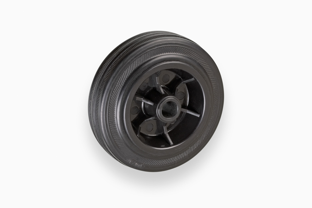 Metafranc Wiel Rubber 100Mm Pvc Zw W WU0810060
