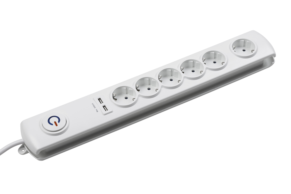 Meister Stekkerdoos 6V 2Xusb 1.4 Loopt Uit WU7430070