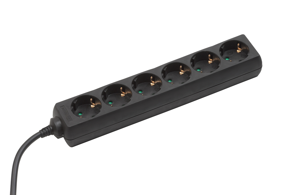 Meister Stekkerdoos 6V 140Cm Zw WU7430420