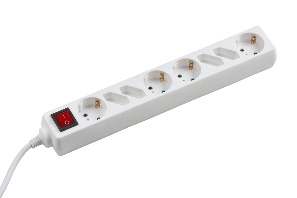 Meister Stekkerdoos 4+4 Schakelaar 1,4M Wiw - WU7430820