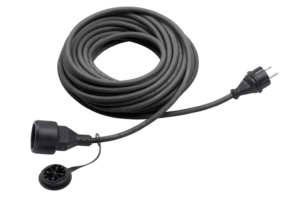 Meister Verlengsnoer Ip44 10M Zw WU7435020
