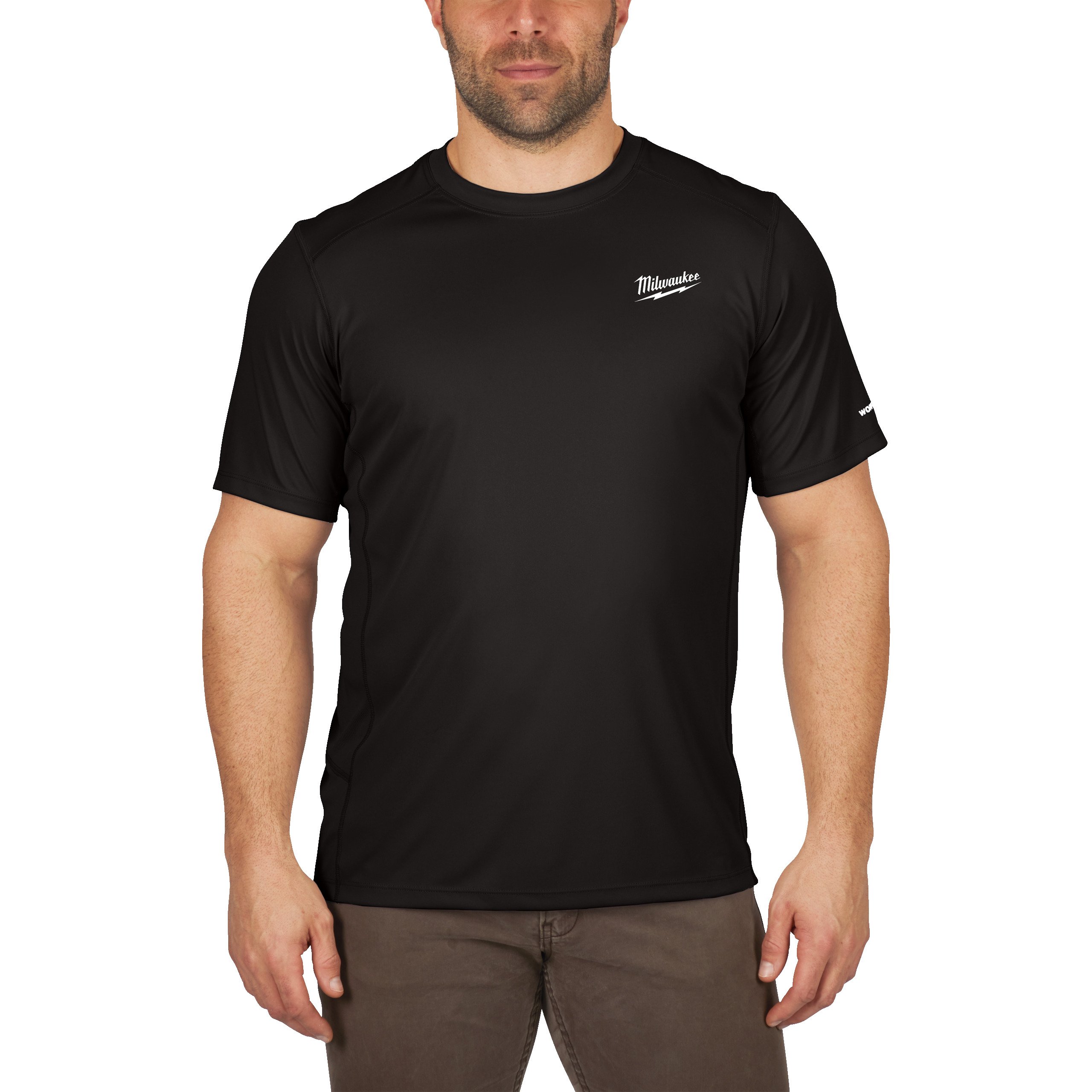 Milwaukee WW SS BL L T-shirt WORKSKIN™ Warm weather short sleeve black L - 4932493065