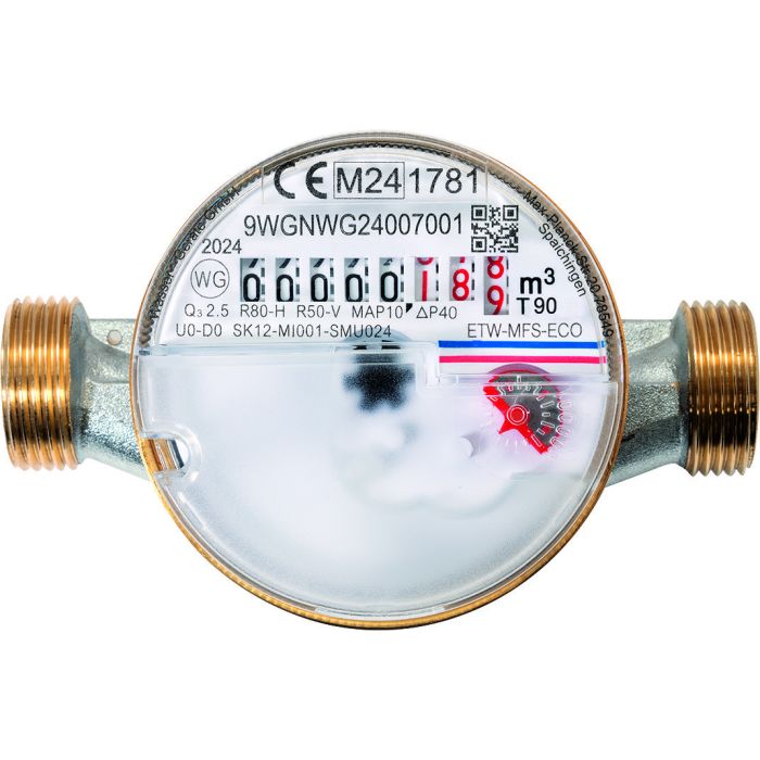 Cornat Watermeter voor Koud/Warm Water 3/4 - WZZKW12