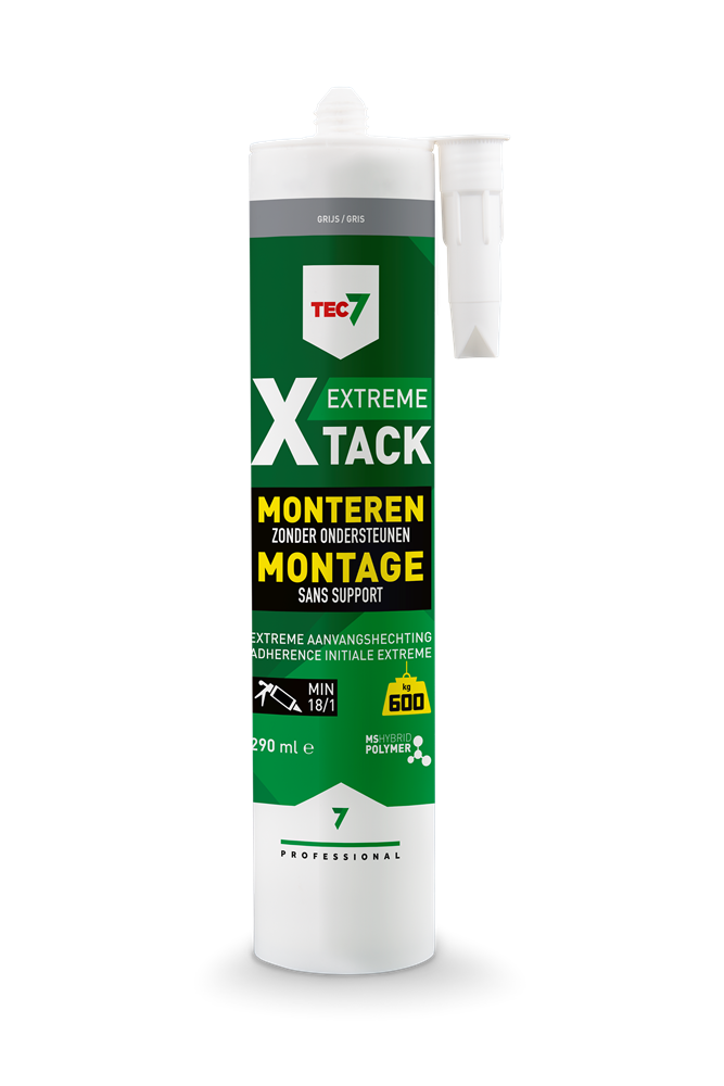 Tec7 X-Tack patroon Snelle montagekit 290ml Grijs - 534535000 - 534535000