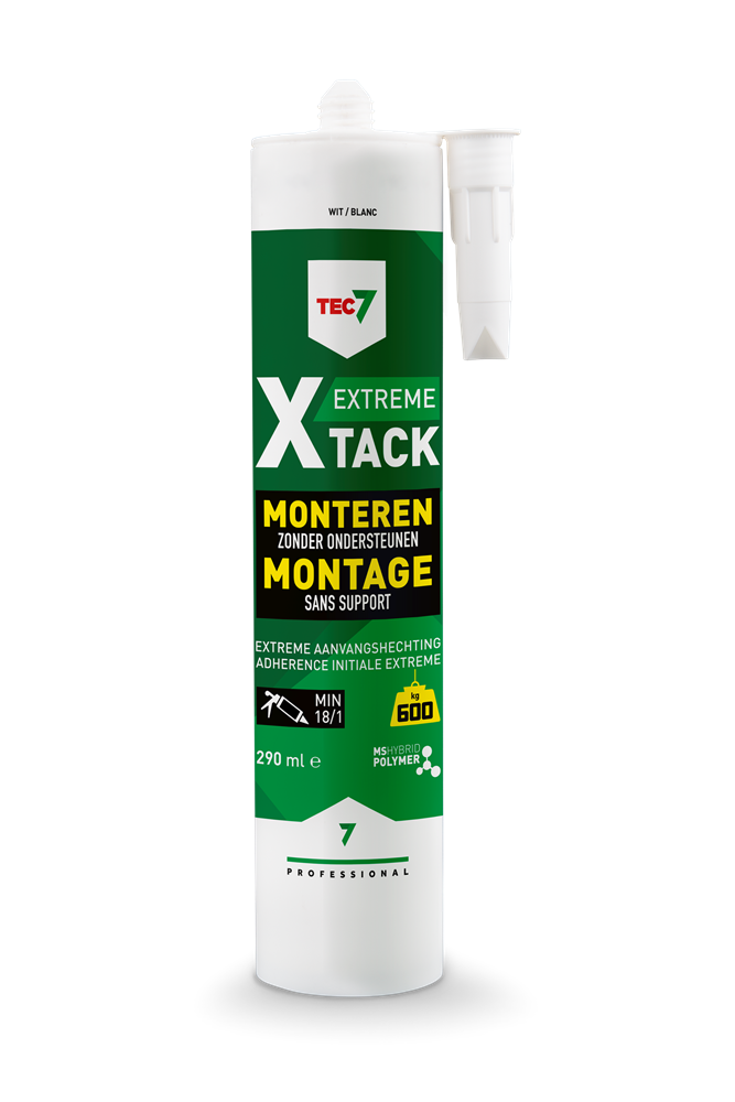 Tec7 X-Tack patroon Snelle montagekit 290ml Wit - 534525000