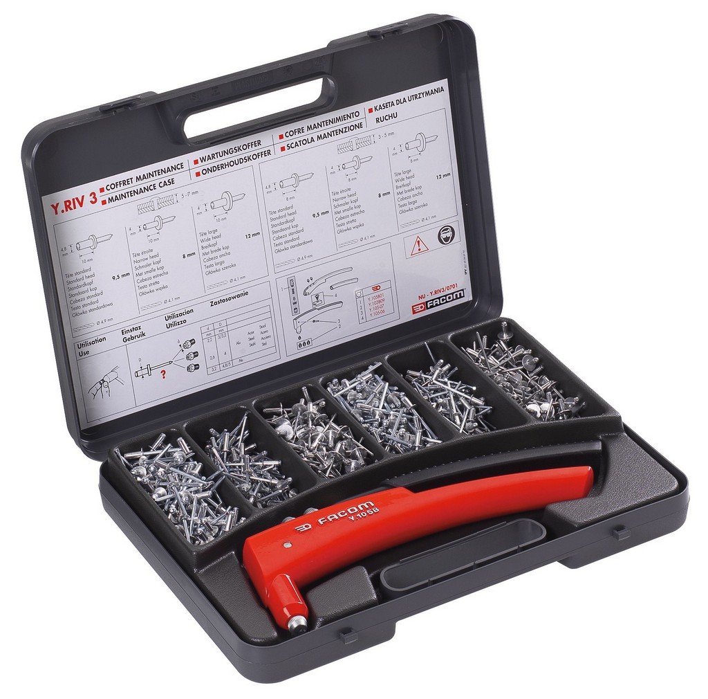 Facom onderhoudskoffer met aluminium klinknagels Y.RIV3