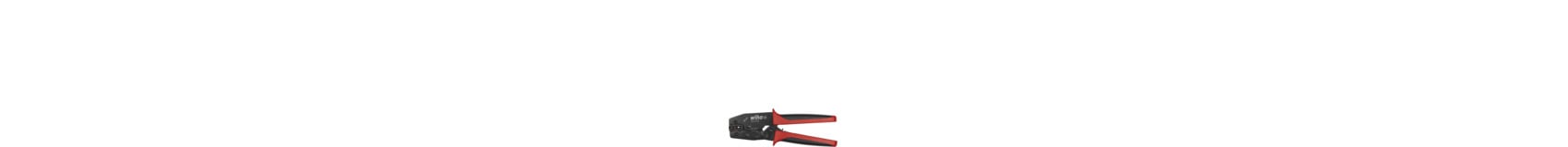Wiha Z62000306-01 Krimpgereedschap voor niet-geïsoleerde vlakke stekers en vlakke stekerhulzen 220 mm, 0.25 - 6 - 45958