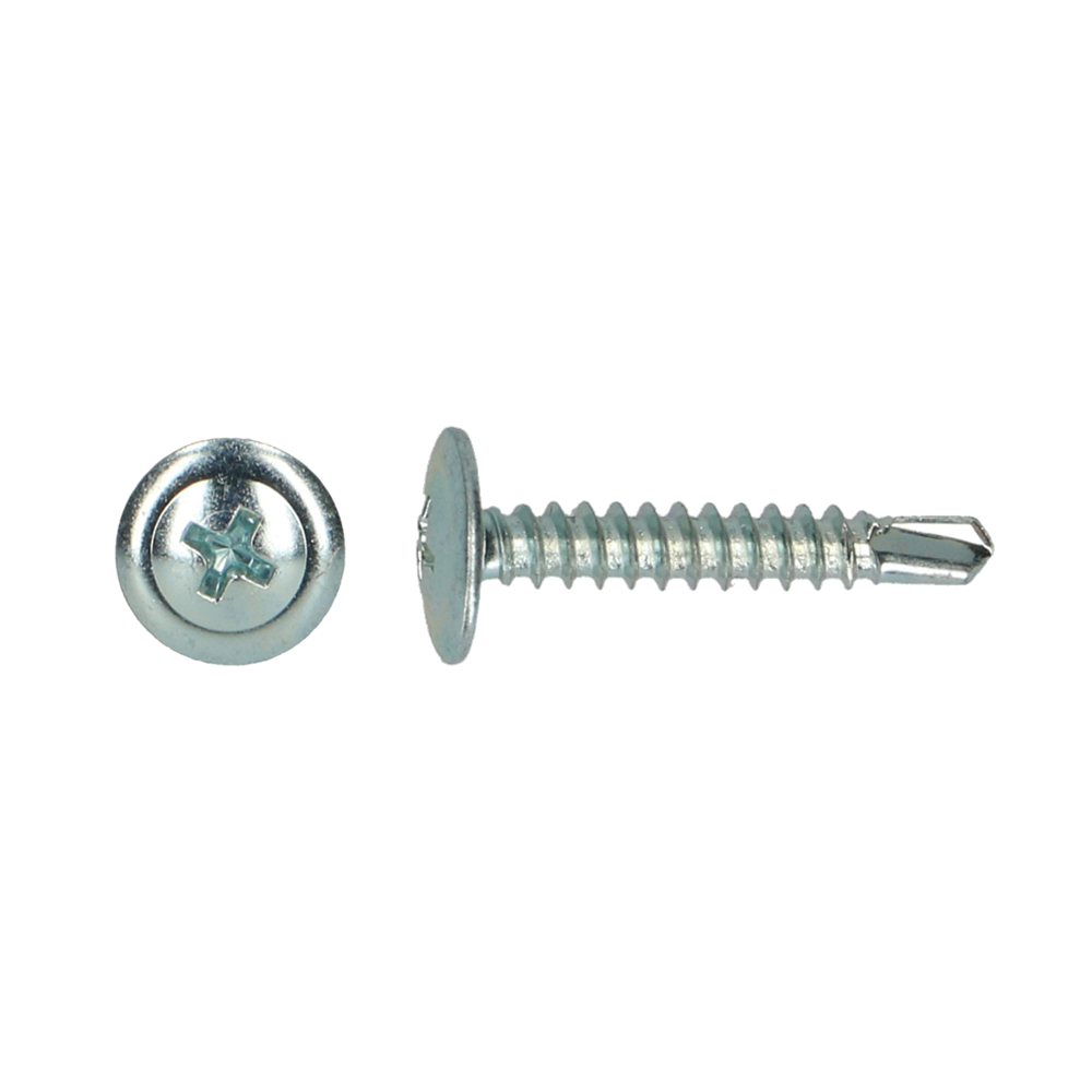 pgb-Europe PGB-FASTENERS | Zelfborende schroef bolkop+kraag Ø 4,20x16 Zn | 1000 st 0ZBBKR001004201603