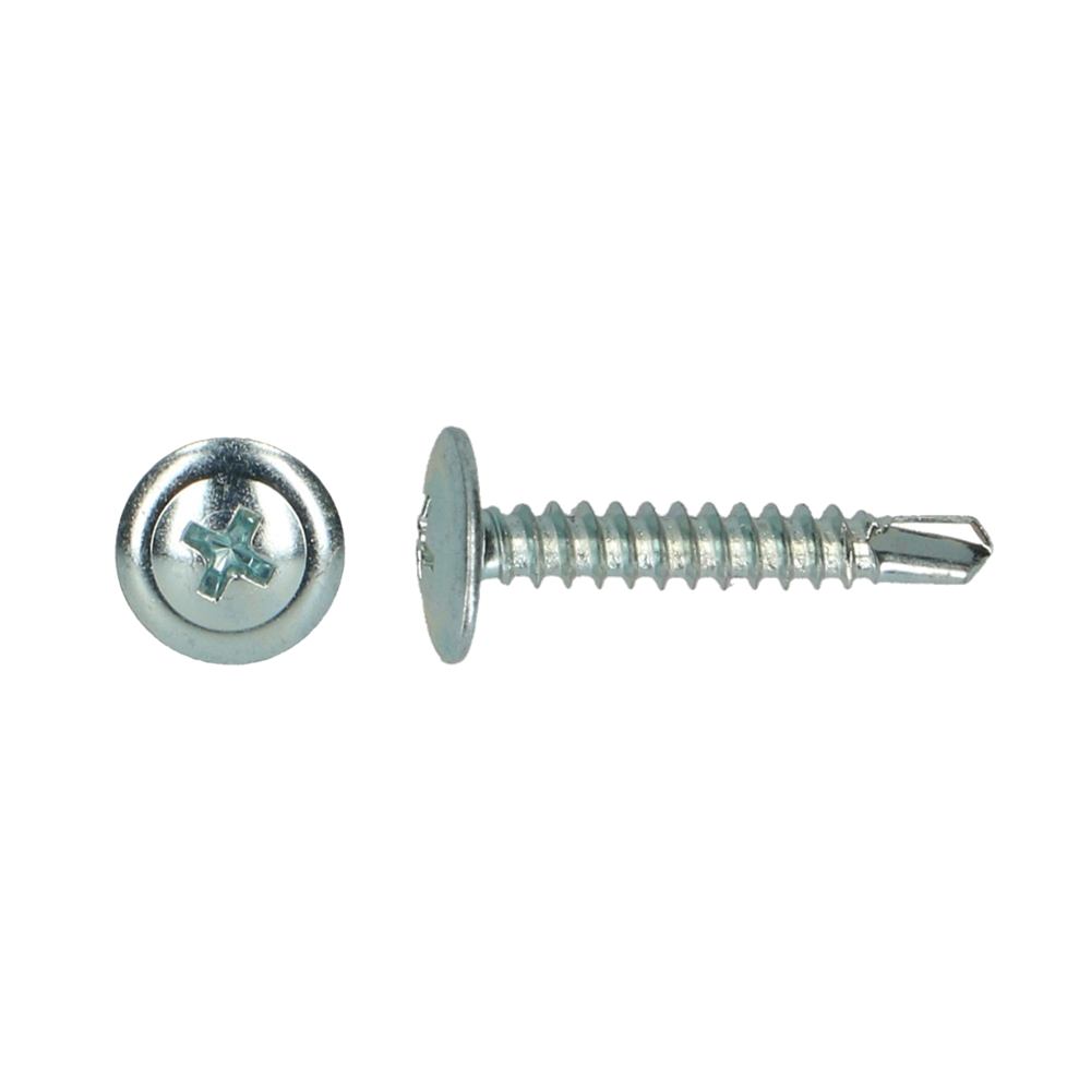 pgb-Europe PGB-FASTENERS | Zelfborende schroef bolkop+kraag Ø 4,20x13 Zn | 1000 st 0ZBBKR001004201303
