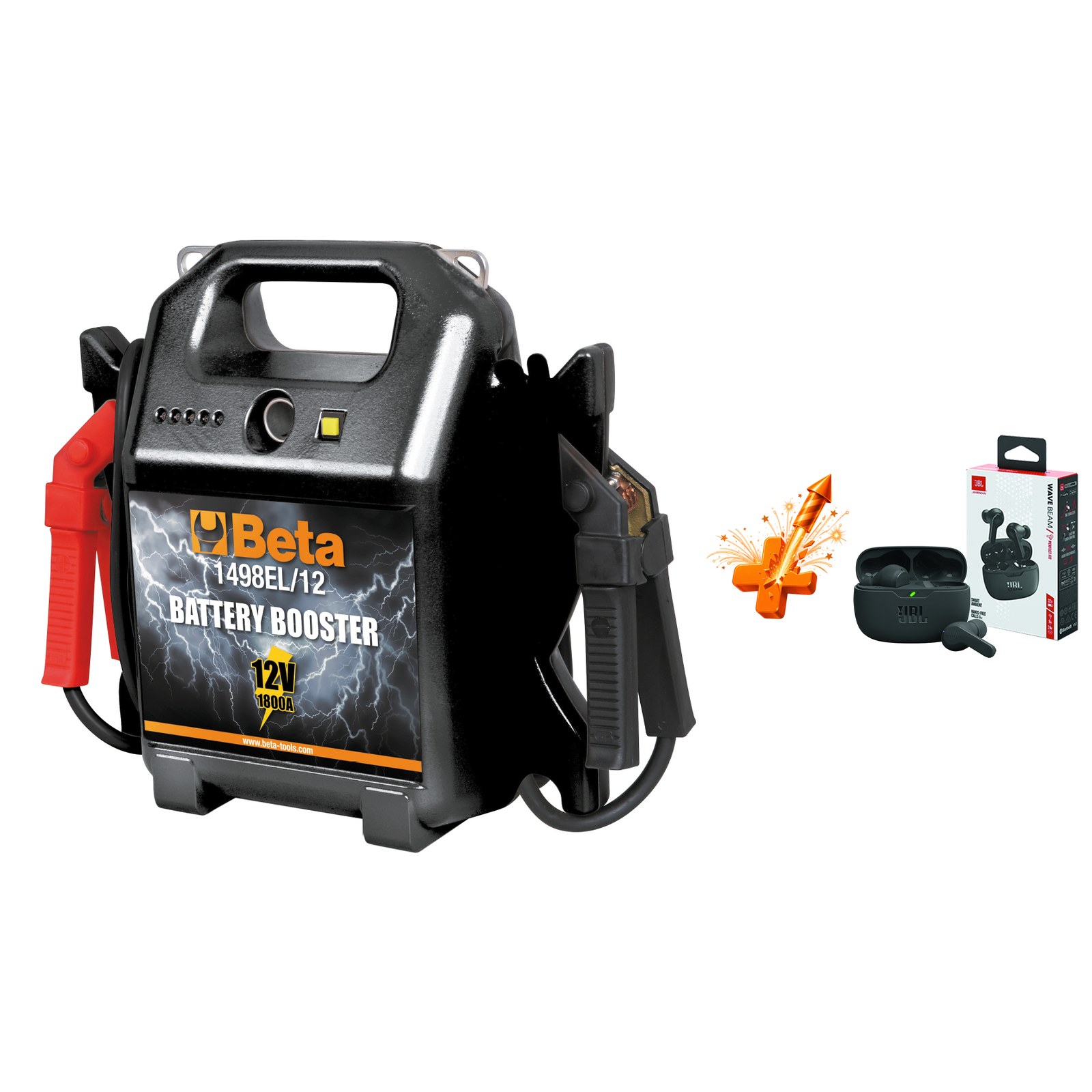 Beta 1498EL/12 Draagbare Startbooster | 12V + JBL Wave Beam - ZNLDEC040