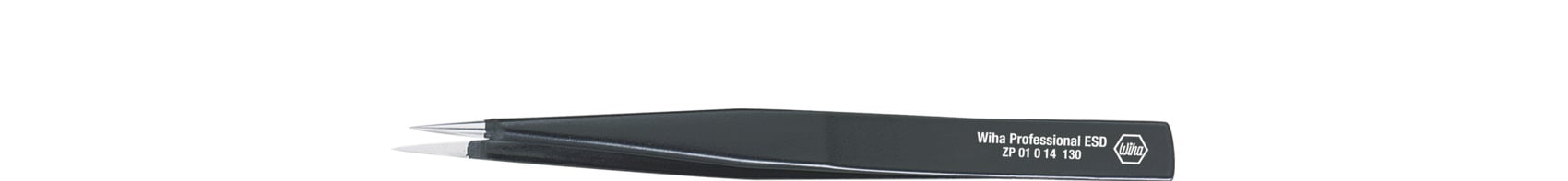 Wiha ZP01014130 Universele pincet Professional ESD type AA AA, 130 mm - 32318