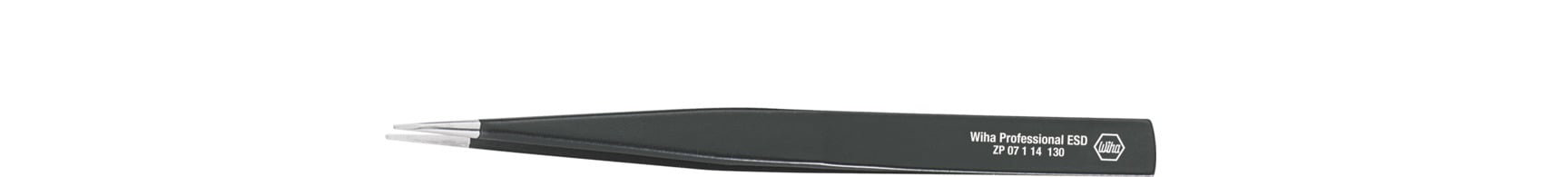 Wiha ZP07114130 Precisiepincet Professional ESD type PSF PSF, 130 mm - 32325