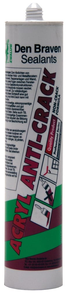 Den Braven Zwaluw Acrylaatkit Anti-Crack 310Ml Wit - 11615201 - 11615201