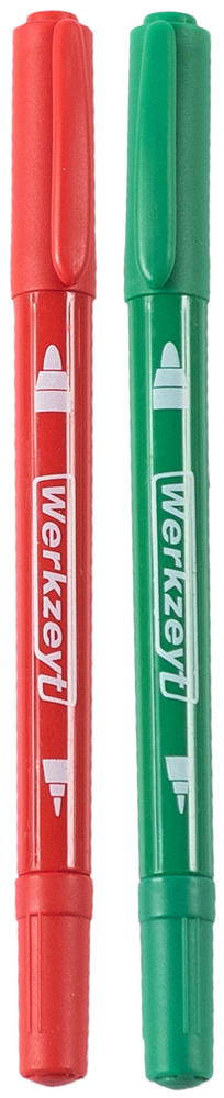 Werkzeyt Permanente Marker 2.2Mm Rood+Groen - ZYT24551