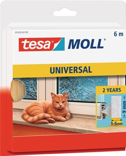 Tesa Venster-/deurtochtstrip | B15mmxH6mmxL6m | 10 stuks - 55604-00100-00 55604-00100-00