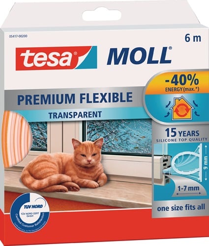 Tesa Siliconenkit | B9mmxH7mmxL6m | transparant | 8 stuks - 05417-00200-02 05417-00200-02