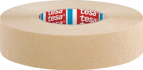 Tesa Afplakband | sterk gecrêpt | lichtbruin | lengte 50 m | breedte 38 mm | wiel | 8 stuks - 04319-00010-00 04319-00010-00
