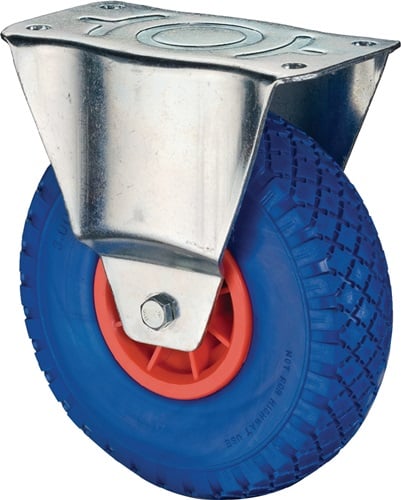 BS Rollen Bokwiel | 260 mm 160 kg | polyurethaan | 230 x 125 mm kunststof | 1 stuk - L410.D16.260 L410.D16.260
