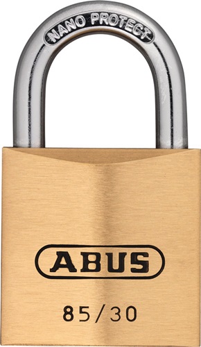 ABUS Cilinderhangslot | breedte slotlichaam 30 mm | messing gelijksluitend 0402 | 1 stuk - 2444 2444
