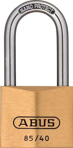 ABUS Cilinderhangslot | breedte slotlichaam 40 mm | messing gelijksluitend 0709 | 1 stuk - 2509 2509a