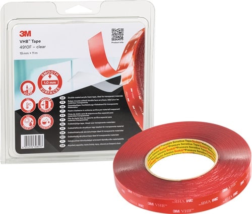 3M Montageband | transparant | lengte 11 m | breedte 19 mm wiel | 1 stuk - 7100123355 7100123355