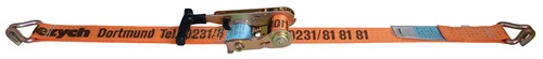 Dolezych Sjorband | lengte 6 m | breedte 50 mm | snelspanratel + punthaak | LC omdr. 5000 daN | 1 stuk - 26535534-6 26535534-6