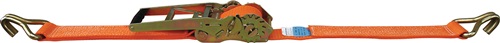Dolezych Sjorband | lengte 6 m | breedte 50 mm | trekratel + punthaak | LC omdr. 5000 daN | 1 stuk - 26585034-6 26585034-6