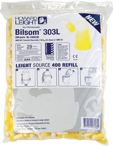 Honeywell Howard Leight Oordopje | EN 352-2 SNR 33 dB | navulverpakking | mt. L | 200 paar - 1006186 - 1006186