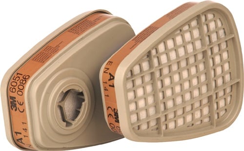 3M Gasfilter | EN143:2000 A1 | passend voor serie 6000 | 2 stuks - 7000034751 7000034751