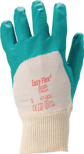 Ansell Handschoen | maat 8 groen | interlock-katoen m.nitril | EN 388 PSA-categorie II | 12 paar - 47-200-8 47-200-8 afbeelding