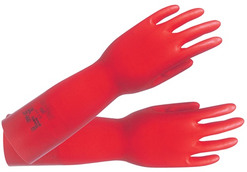 Ansell Chemicaliënhandschoen | maat 10 rood | EN 388, EN 374, ISO 9001 | PSA-categorie III | 12 paar - 37-900-10 37-900-10 afbeelding