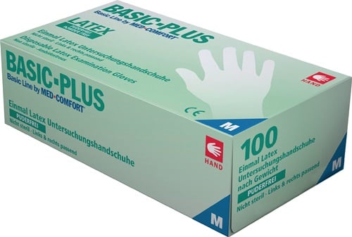 Ampri Wegwerphandschoen | maat XL lichtbeige | latex | EN 455 PSA-categorie I | 100 stuks - 01039-XL - 01039-XL