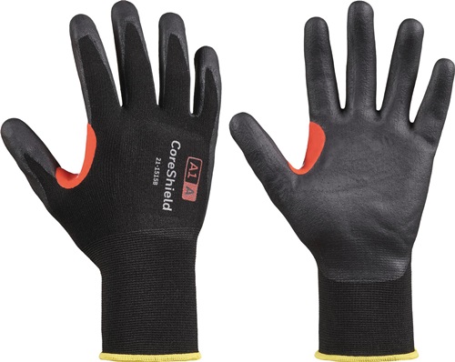 Honeywell Snijbestendige handschoen | maat 8 zwart | EN 388 PSA-categorie II | nylon tricot | 10 paar - 21-1515B/8M 21-1515B/8M