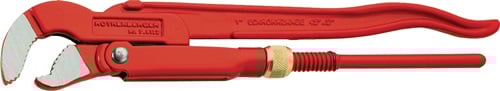 Rothenberger Pijptang, schuine bek | totale lengte 320 mm spanwijdte 34 mm | voor buizen 1 inch | 1 stuk - 070122X 070122X