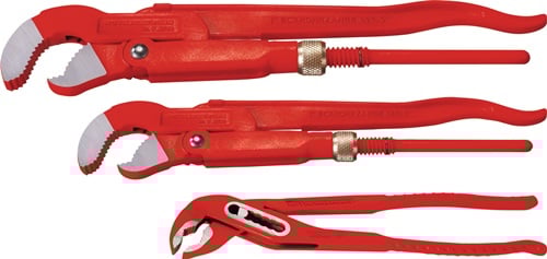 Rothenberger Tangenset | 3-delig | voor buizen 1-1 1/2, 10 inch | 1 stuk - 070140X 070140X