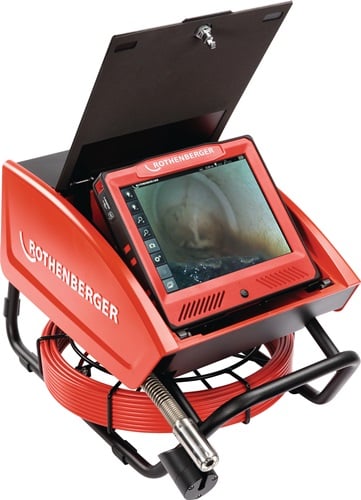 Rothenberger Inspectiecamera | camerakop-d. 40 mm | kabellengte 30 m kabel-d. 7 mm | 18 V/4,0 Ah d. 40-300 mm | 1 stuk - 1500002614 1500002614